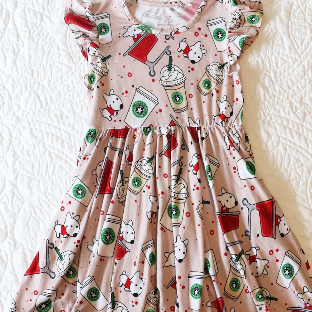 Starbucks & Target toddler dress 4T